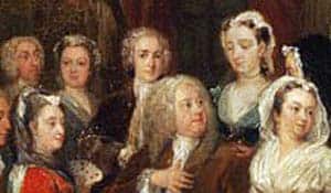 Cropped portion of painting showing extended family members. Image used as theme for Deep Dive In-Law reports.